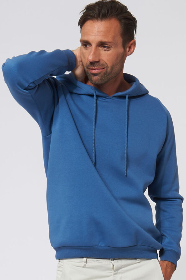 Hoodie sweat à capuche made in France rembrandt cobalt - Fil Rouge