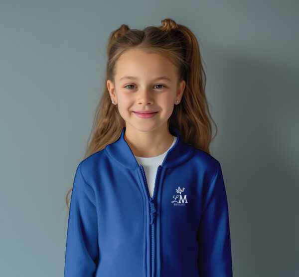 Tenue scolaire VESTE PEDRO bleue Collège les Mimosas - Boutique Fil Rouge