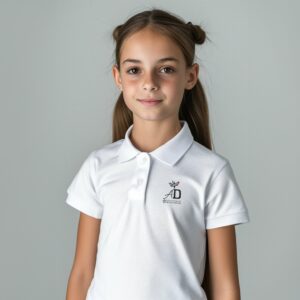 Tenue scolaire POLO MATT blanc Collège Alphonse Daudet - Boutique Fil Rouge