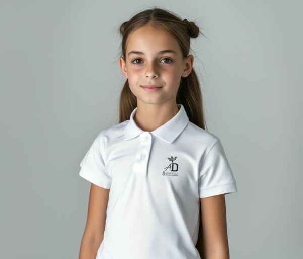 Tenue scolaire POLO MATT blanc Collège Alphonse Daudet - Boutique Fil Rouge