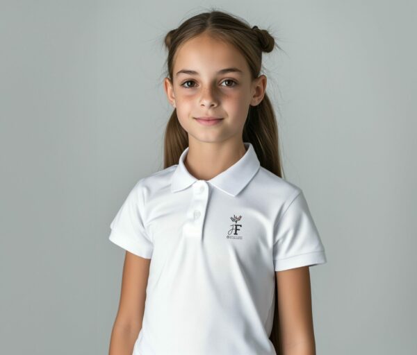 Tenue scolaire POLO MATT blanc Collège Jean Franco - Boutique Fil Rouge