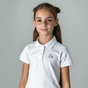 Tenue scolaire POLO MATT blanc Collège des Merveilles - Boutique Fil Rouge