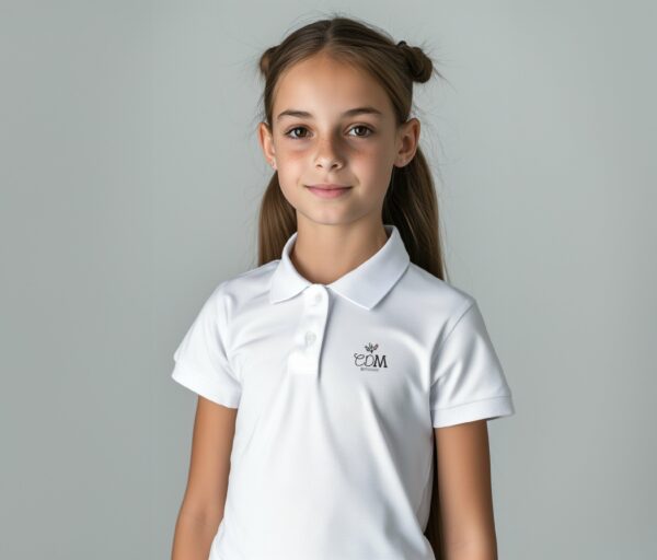 Tenue scolaire POLO MATT blanc Collège des Merveilles - Boutique Fil Rouge