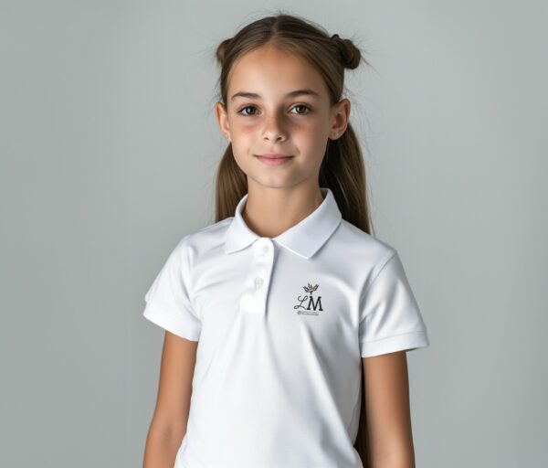 Tenue scolaire POLO MATT blanc Collège les Mimosas - Boutique Fil Rouge