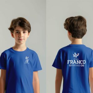 Tenue scolaire TEE-SHIRT BENOIT bleu Collège Jean Franco - Boutique Fil Rouge
