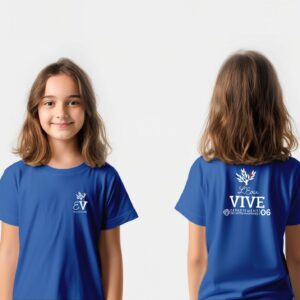 Tenue scolaire TEE-SHIRT BENOIT bleu Collège l’Eau Vive - Boutique Fil Rouge