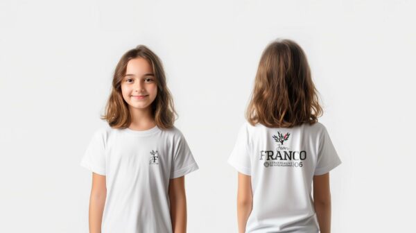 Tenue scolaire TEE-SHIRT LOIC blanc Collège Jean Franco - Boutique Fil Rouge