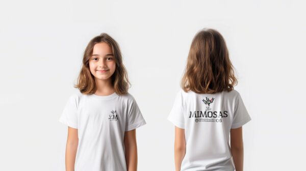 Tenue scolaire TEE-SHIRT LOIC blanc Collège les Mimosas - Boutique Fil Rouge