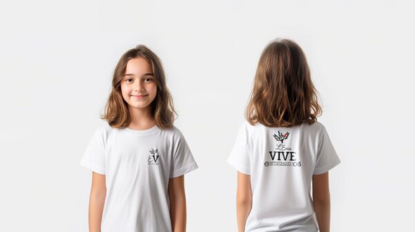 Tenue scolaire TEE-SHIRT LOIC blanc Collège l’Eau Vive - Boutique Fil Rouge