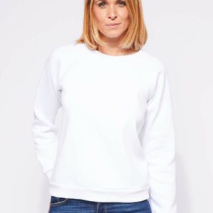 sweatshirt manches raglan sophia blanc