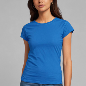 tee shirt laure bleu roi face