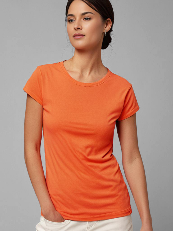 tee shirt louison orange face