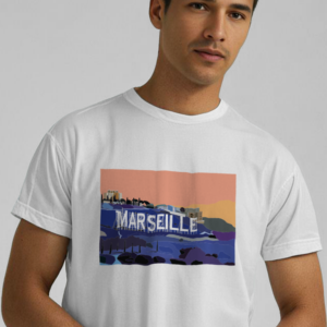 Tee-shirts unisexe Hollywood Marseille Made in France - Boutique Fil Rouge