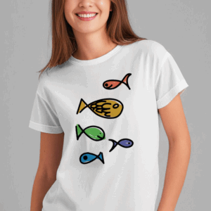 Tee-shirts unisexe Poissons Made in France - Boutique Fil Rouge