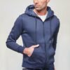 La veste zippée gris marine