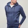 La veste zippée gris marine