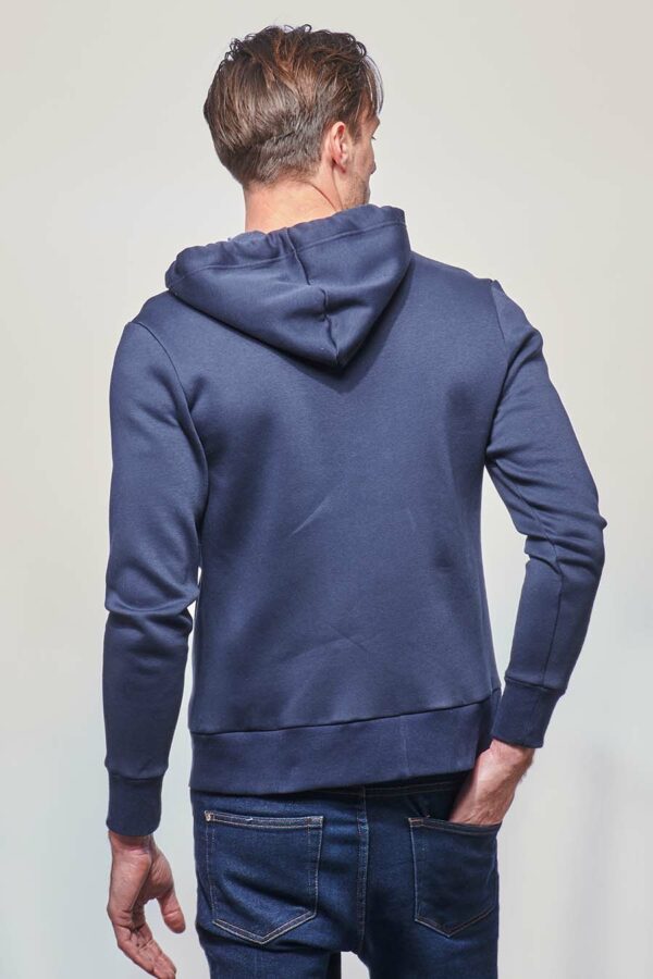 La veste zippée gris marine