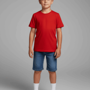 Tee-shirt enfant Eliott classique en coton bio – Made in France – Fil Rouge Mode