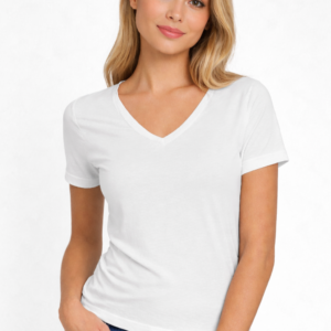 Le tee-shirt ajusté col V Lucy